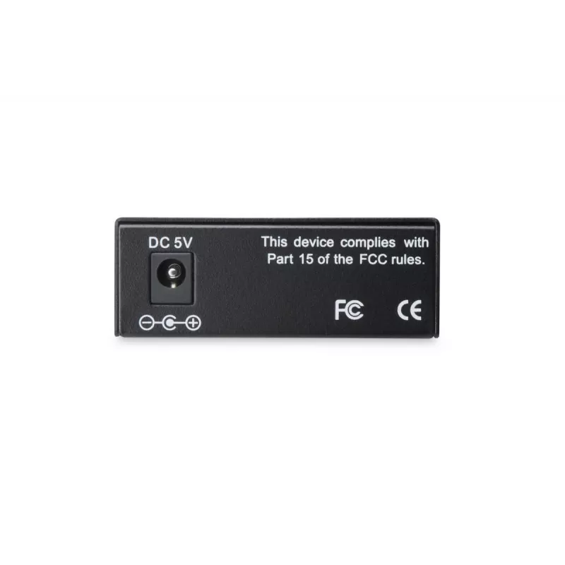 DIGITUS DN-82110-1 convertitore multimediale Gigabit, multimodale da 10/100/1000Base-T a 1000Base-SX, da RJ45 a ST, 850 nm, fino a 0,5 km
