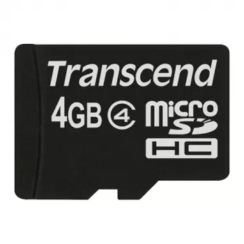 Scheda MicroSDHC Transcend 4 GB interfaccia MicroSDHC modello TS4GUSDC4