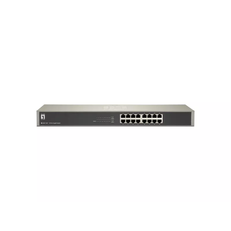 LevelOne switch Gigabit 16 porte, unmanaged, Gigabit Ethernet (10/100/1000), full duplex, montaggio rack