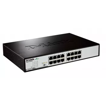 D-Link DGS-1016D/E switch di rete unmanaged nero, metallo