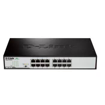 D-Link DGS-1016D/E switch di rete unmanaged nero, metallo