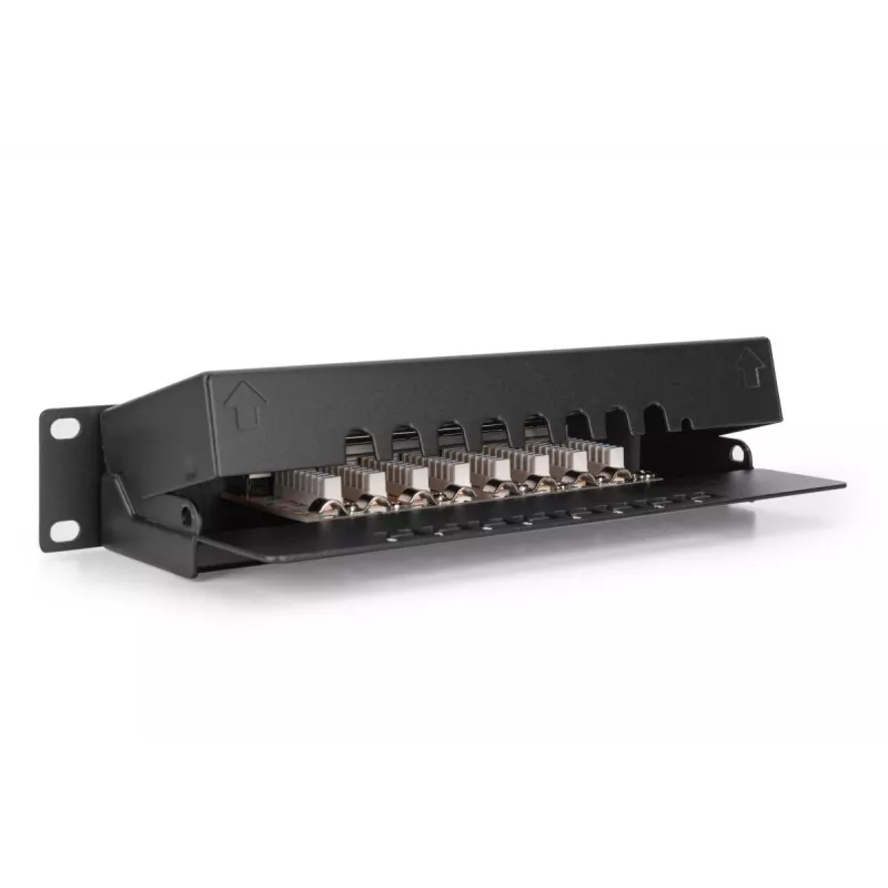 Patch panel DIGITUS CAT6 8 porte schermato nero 10in