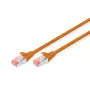Cavo patch DIGITUS - CAT6 - S/FTP - Snagless - Cu - 1m - arancione