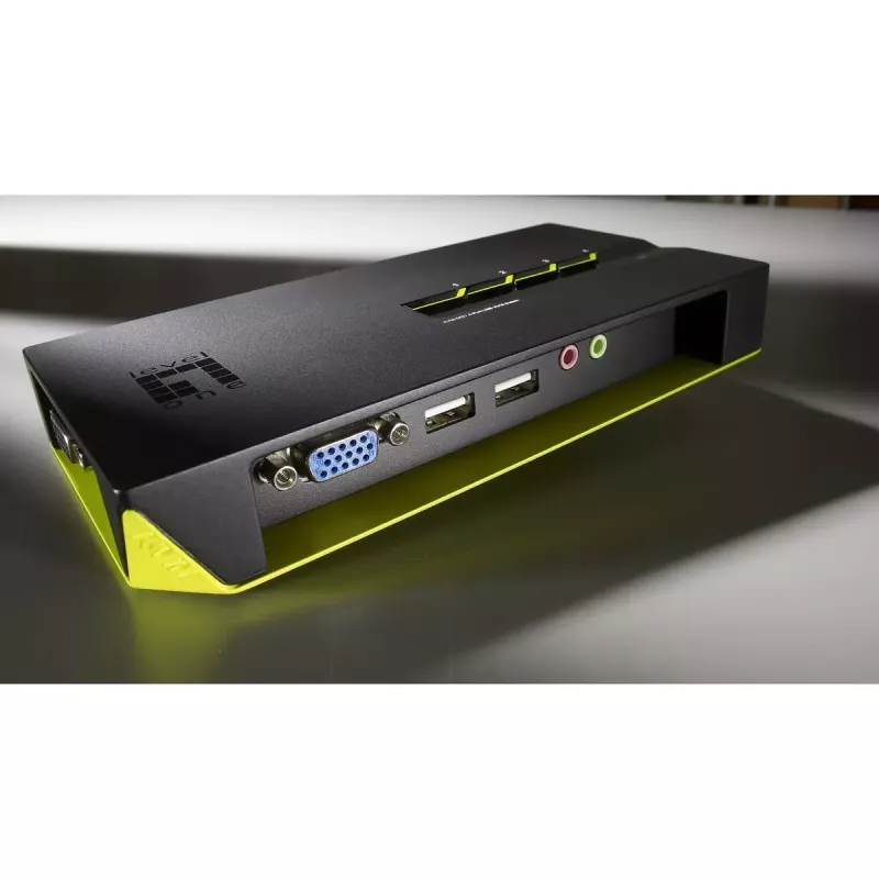 Switch KVM LevelOne 4 porte USB VGA, supporto audio