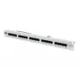 DIGITUS CAT 3 ISDN Patch Panel, non schermato, 25 porte RJ45, 8P4C, LSA, 1U, montaggio a rack, colore grigio RAL 7035
