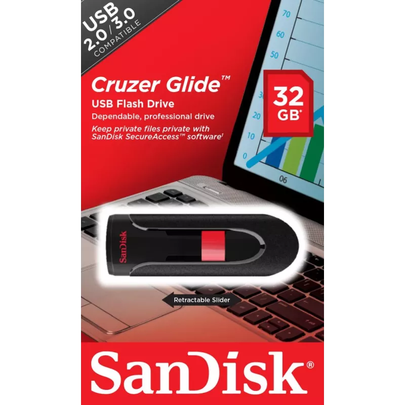 WESTERN DIGITAL SanDisk Cruzer Glide - 32GB chiavetta USB - USB 2.0