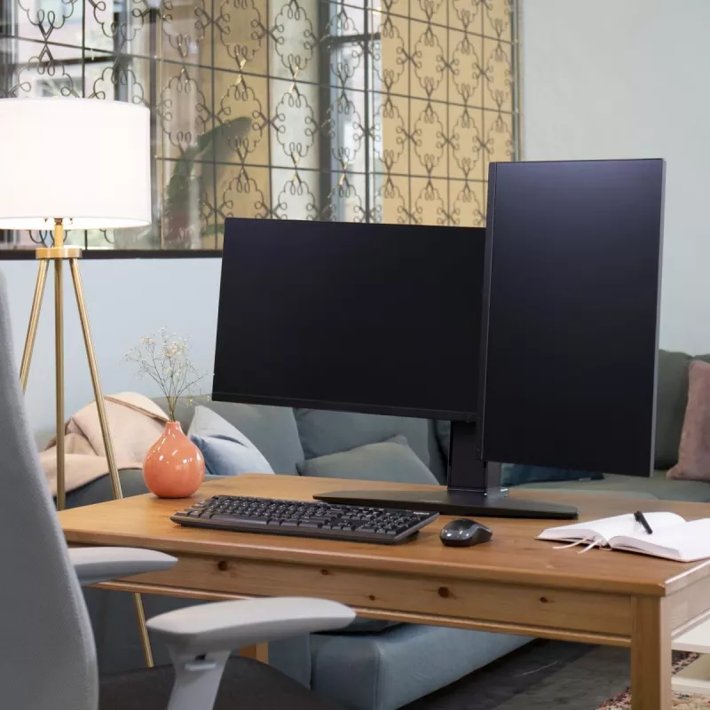 Supporto doppio monitor con sollevamento Ergotron Neo Flex 62,2 cm nero
