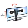 Supporto doppio monitor con sollevamento Ergotron Neo Flex 62,2 cm nero