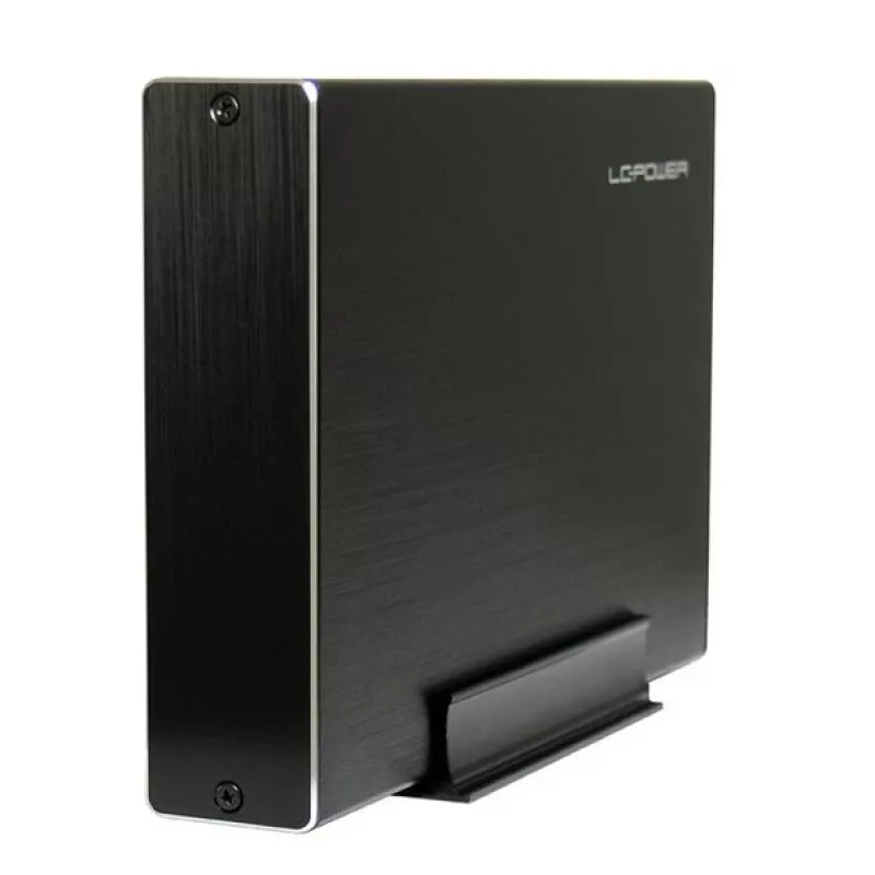 LC-Power LC-35U3-Becrux box esterno per hard disk SATA da 3,5 pollici, USB 3.0, alluminio, nero