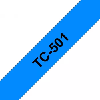 Nastro per etichette Brother 12mm, nero su blu, TC, nero, Giappone, 5 anno/i, Brother
