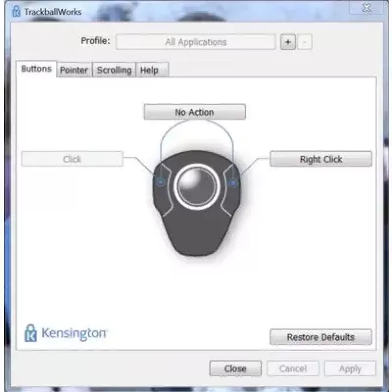 Trackball Kensington Orbit con filo USB