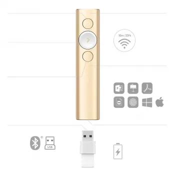 Telecomando per presentazioni LOGITECH Spotlight - oro