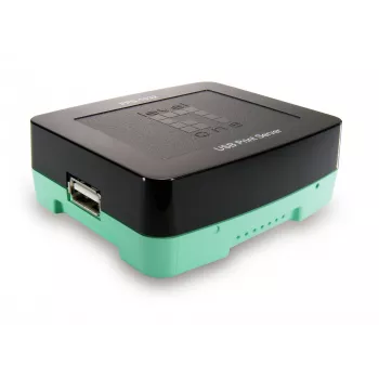 Server di stampa USB LevelOne, nero, verde, attività, link, alimentazione, stato, Taiwan, Ethernet LAN, IEEE 802.3, IEEE 802.3u, 10,100 Mbit/s