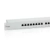 Patch panel schermato Equip 24 porte Cat.6, grigio chiaro