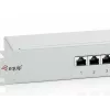 Patch panel schermato Equip 24 porte Cat.6, grigio chiaro