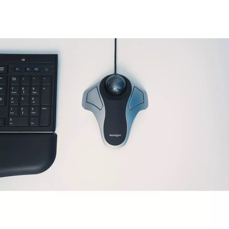 Kensington Orbit trackball ottico, ambidestro, ottico, USB Type-A, argento