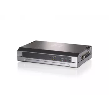 LevelOne print server, 2 x USB, 1 x parallela, grigio, attività, link, alimentazione, stato, Taiwan, Ethernet LAN, IEEE 802.3, IEEE 802.3u, 10,100 Mbit/s