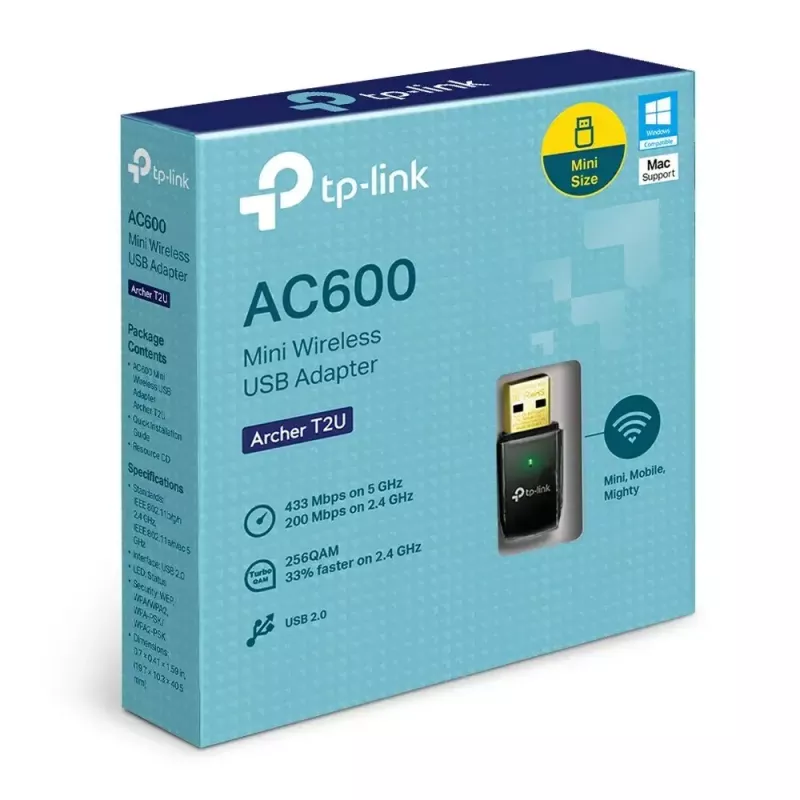 TP-Link AC600 adattatore USB Wi-Fi dual band wireless