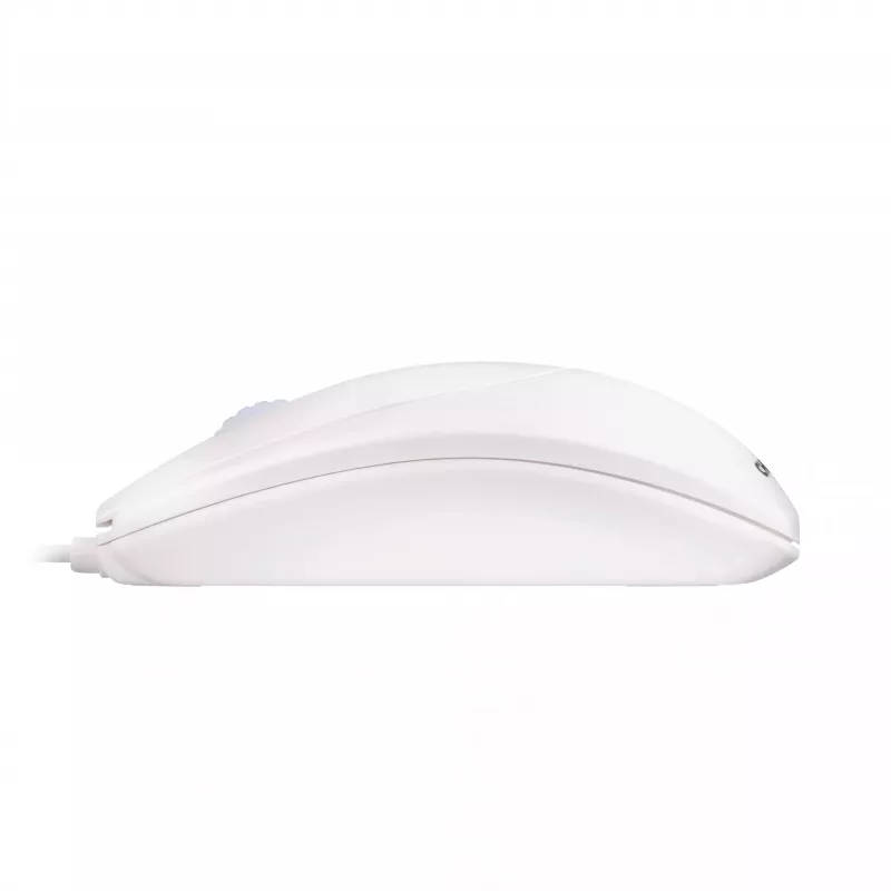 CHERRY WHEELMaus mouse ottico con cavo, grigio chiaro, PS2/USB, ambidestro, ottico, USB Type-A, 1000 DPI, bianco