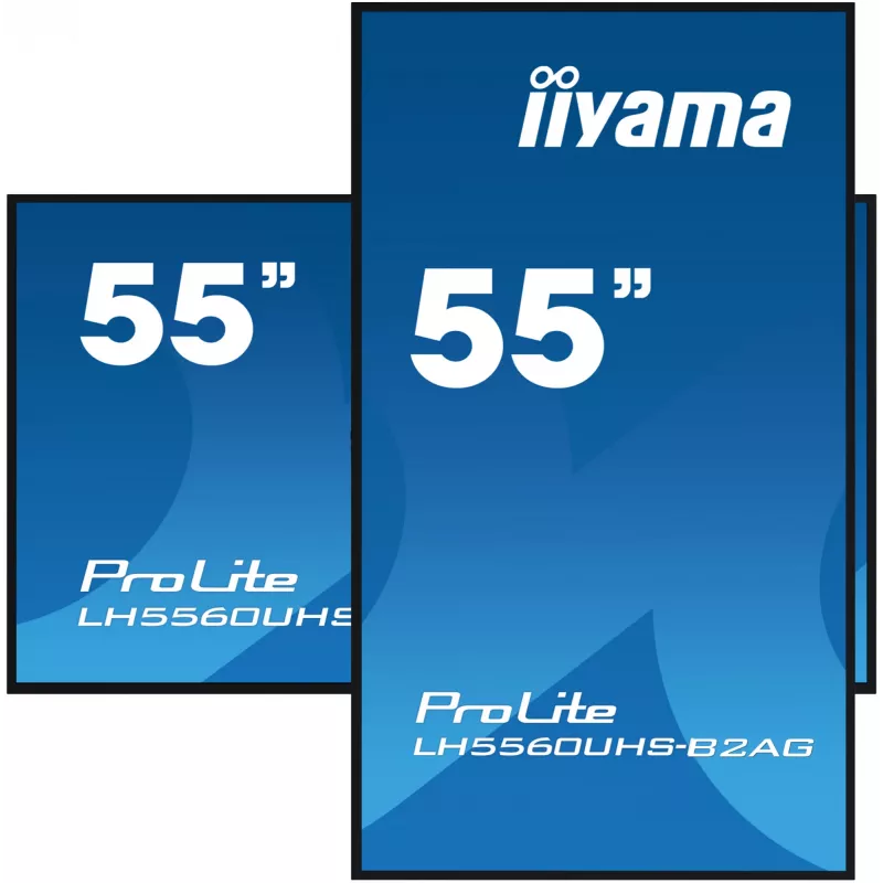 iiyama LH5560UHS-B2AG Signage Display Digital A-board 138,7 cm (54,6 inch) LED Wi-Fi 500 cd/m² 4K Ultra HD nero processore integrato Android 11 24/7