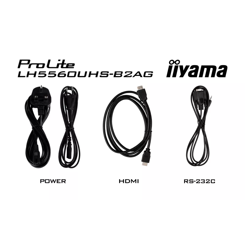 iiyama LH5560UHS-B2AG Signage Display Digital A-board 138,7 cm (54,6 inch) LED Wi-Fi 500 cd/m² 4K Ultra HD nero processore integrato Android 11 24/7