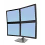 Supporto da tavolo per monitor Ergotron DS Series DS100 Quad 61 cm nero