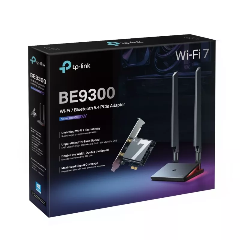 Adattatore PCIe TP-Link Archer BE9300 Wi-Fi 7 Bluetooth 5.4