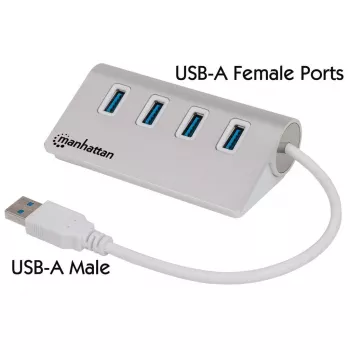 Hub USB Manhattan USB-A 4 porte