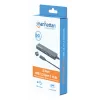 Dock/hub Manhattan USB-C, porte (4): USB-A (x4), 5 Gbps (USB 3.2 Gen1 noto anche come USB 3.0), alimentato via USB (nessun alimentatore esterno necessario), equivalente a HB30CM4AB