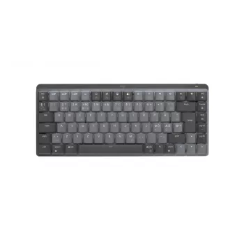 LOGITECH Mx Mechanical Mini tastiera wireless illuminata minimalista – grafite, tattile silenziosa, Qwerty, Dansk/Norsk/Svenska/Suomalainen