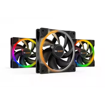 be quiet Light Wings ventola 120mm ARGB PWM nero confezione da 3
