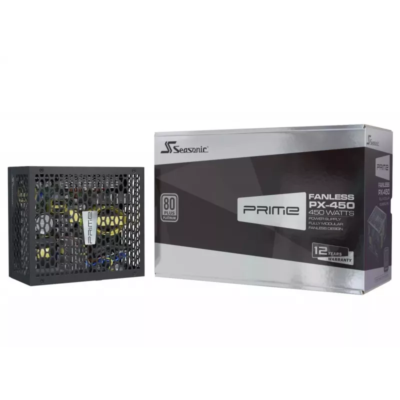 Alimentatore Seasonic PRIME Fanless PX-500, 500 W, 80 PLUS Platinum, PRIME-PX-500