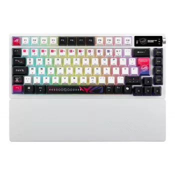 Tastiera ASUS ROG Azoth X Gaming USB + RF Wireless + Bluetooth QWERTZ bianca