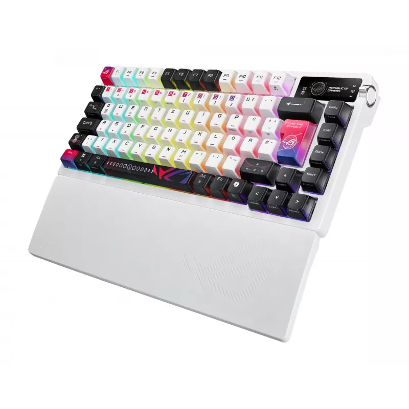 Tastiera ASUS ROG Azoth X Gaming USB + RF Wireless + Bluetooth QWERTZ bianca