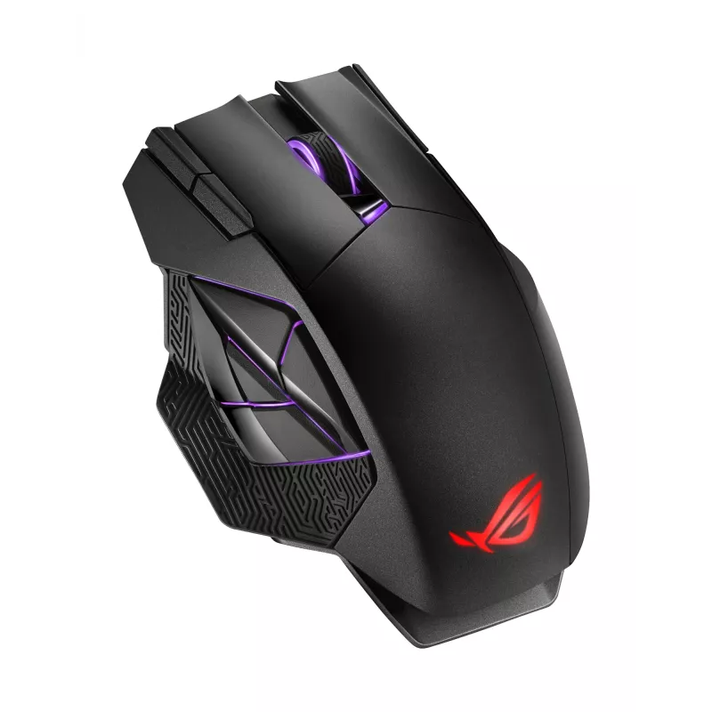 Mouse ASUS ROG Spatha X Gaming per destrorsi RF Wireless + USB Type-C ottico 19000 DPI