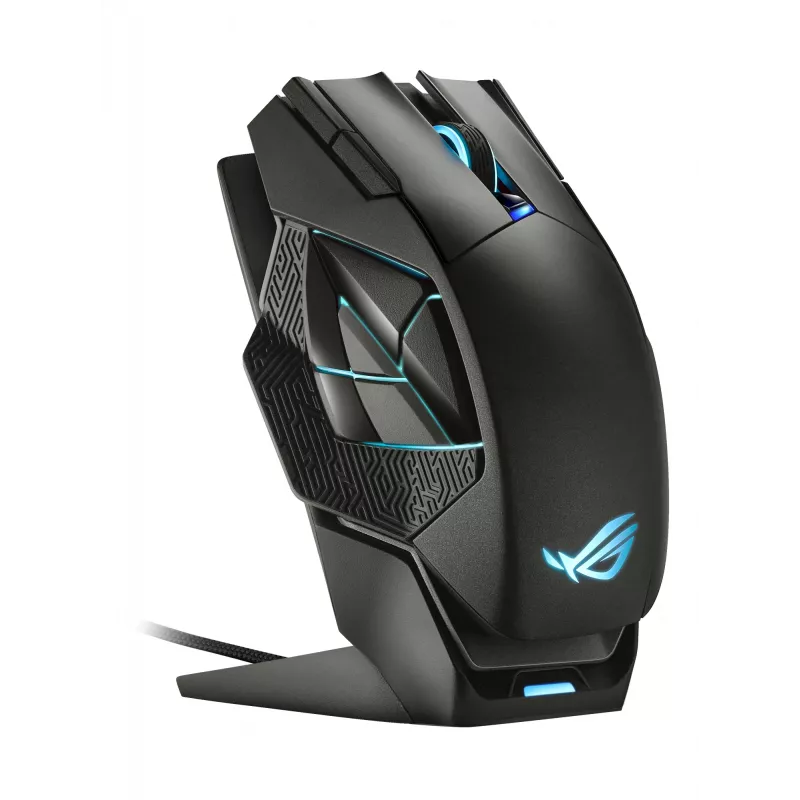 Mouse ASUS ROG Spatha X Gaming per destrorsi RF Wireless + USB Type-C ottico 19000 DPI