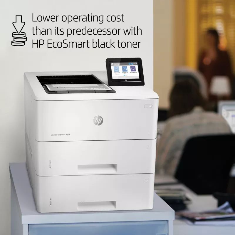 HP LaserJet Enterprise M507x, laser, 1200 x 1200 DPI, A4, 43 ppm, stampa fronte-retro, in rete