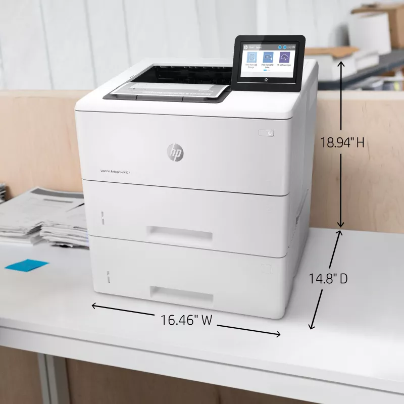 HP LaserJet Enterprise M507x, laser, 1200 x 1200 DPI, A4, 43 ppm, stampa fronte-retro, in rete