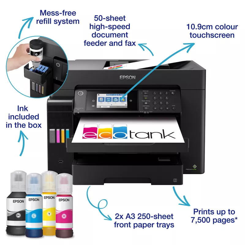 Epson EcoTank ET-16655 a getto d'inchiostro A3 4800 x 1200 DPI 32 ppm Wi-Fi