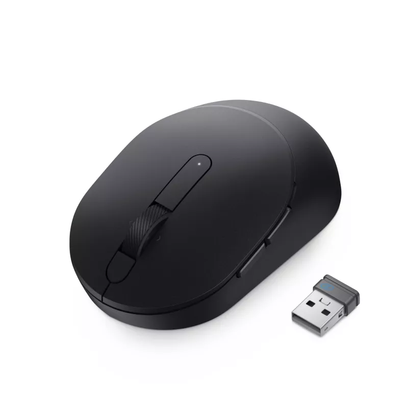 Mouse compatto DELL Pro Plus - MS5120W - nero, ambidestro, ottico, RF Wireless + Bluetooth, 1600 DPI, nero