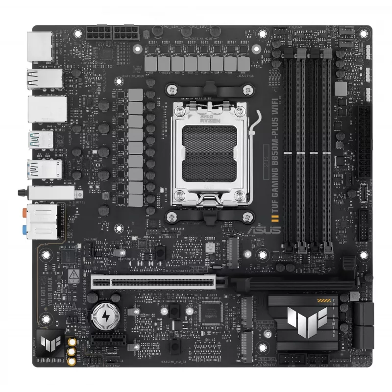 ASUS TUF GAMING B850M-PLUS WIFI AMD B850 Socket AM5 micro ATX