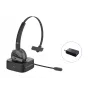 Conceptronic POLONA cuffia Bluetooth wireless con base di ricarica
