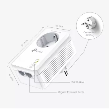 TP-Link TL-PA7027P KIT adattatore di rete PowerLine 1000 Mbit/s Ethernet LAN bianco 2 pezzi