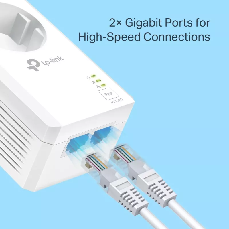 TP-Link TL-PA7027P KIT adattatore di rete PowerLine 1000 Mbit/s Ethernet LAN bianco 2 pezzi