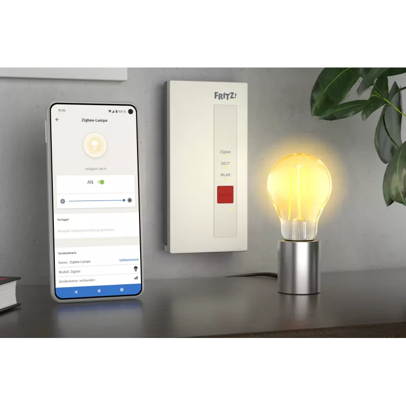FRITZ!DECT Smart Gateway wireless bianco Gigabit Ethernet 128-bit AES