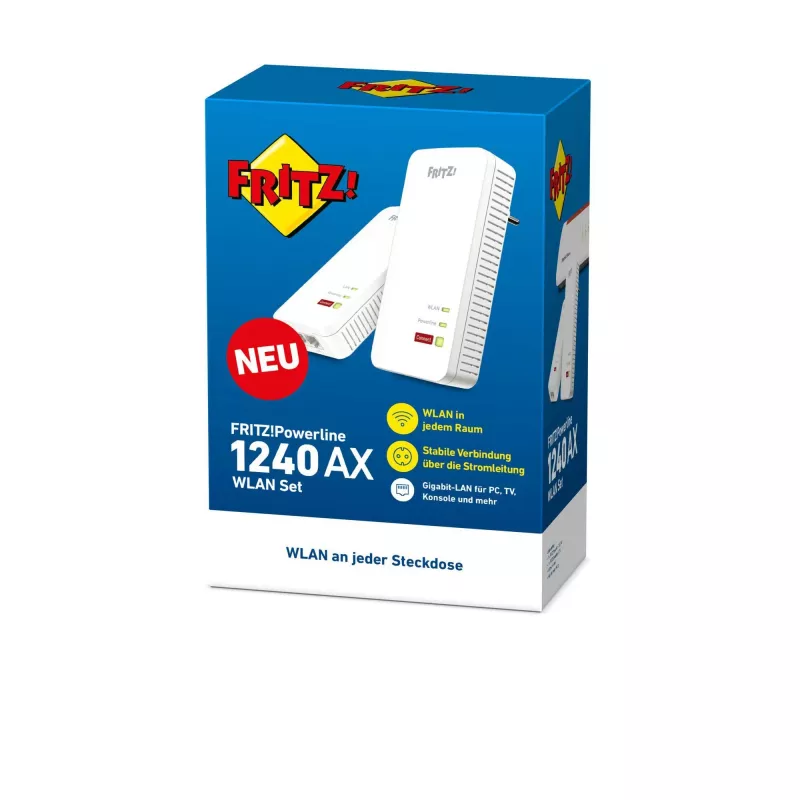 Powerline 1240 AX set WLAN 1200 Mbit/s Ethernet LAN Wi-Fi bianco 2 pz.