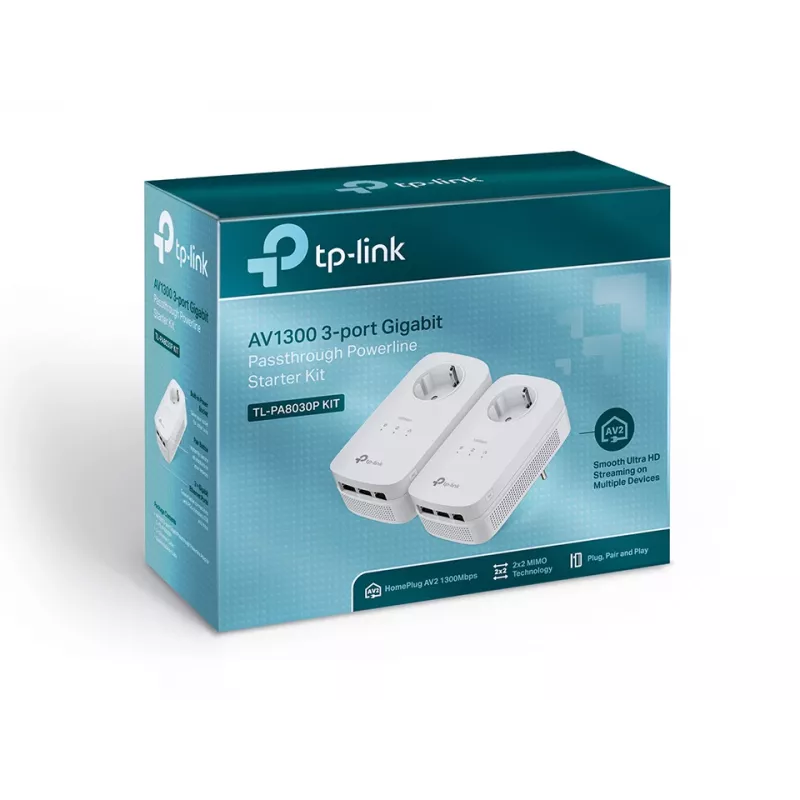 TP-Link TL-PA8030P KIT adattatore di rete PowerLine 1200 Mbit/s Ethernet LAN bianco 2 pezzi