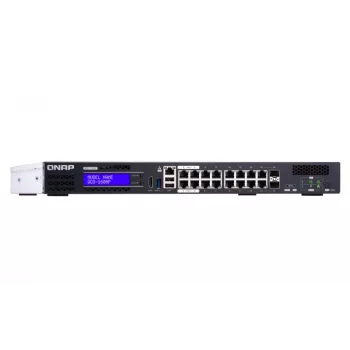 QNAP QGD-1600P managed Gigabit Ethernet (10/100/1000) Power over Ethernet (PoE) 1U nero, grigio
