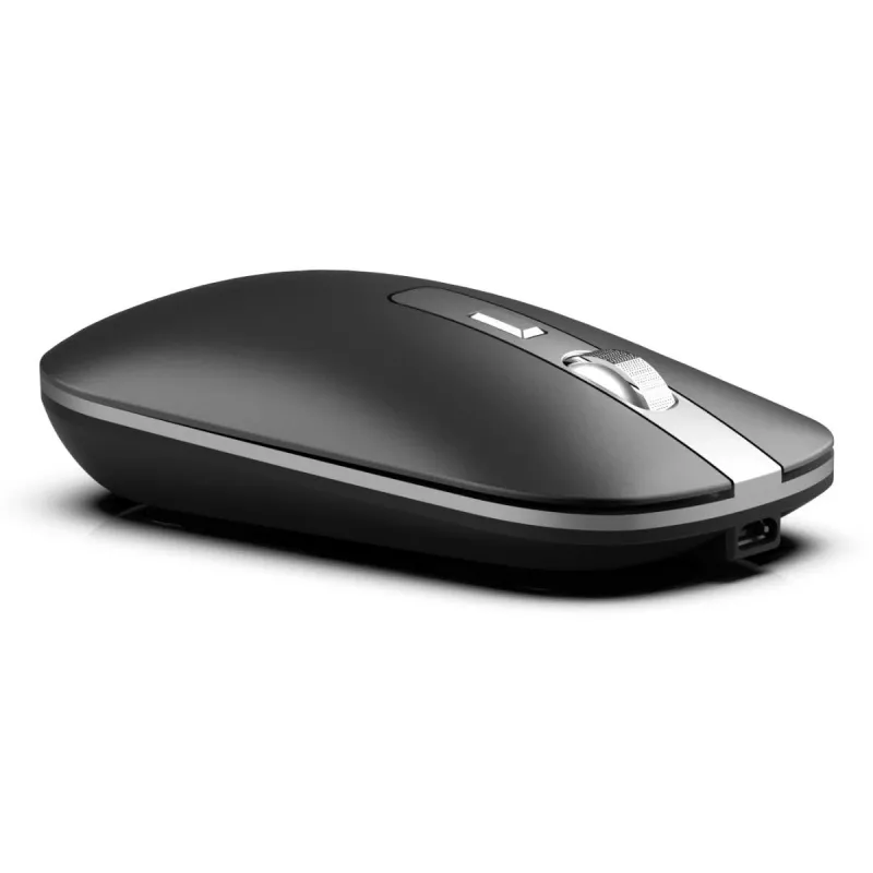 Inca IWM-531RA mouse wireless e Bluetooth, 1600 DPI, pulsante 4D, silenzioso, antracite