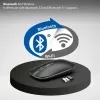 Inca IWM-531RA mouse wireless e Bluetooth, 1600 DPI, pulsante 4D, silenzioso, antracite